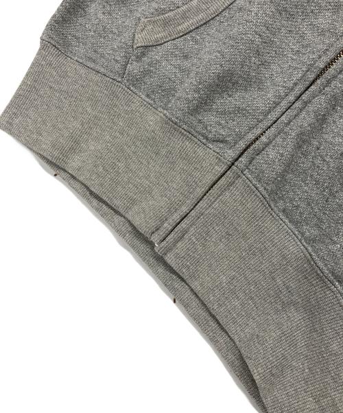 X-GIRL（エックスガール）X-GIRL (エックスガール) GLITTER SWEAT ZIP UP TOP グレー サイズ:S 未使用品の古着・服飾アイテム