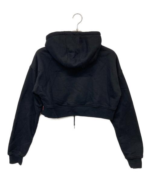 BlackEyePatch（ブラックアイパッチ）BlackEyePatch (ブラックアイパッチ) クロップドプルオーバーパーカー ブラック サイズ:Fの古着・服飾アイテム