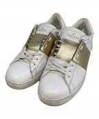 VALENTINOヴァレンティノ）の古着「スタッズローカットスニーカー」｜ホワイト