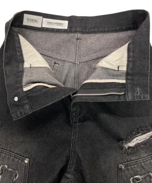 GIDEAL（ジディール）GIDEAL (-) DISCOVERED (ディスカバード) WKnee Bone Denim pants/デニムパンツ ブラック サイズ:2の古着・服飾アイテム