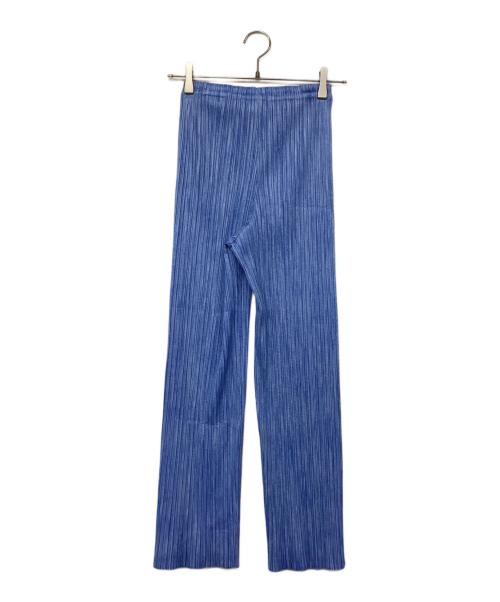 PLEATS PLEASE（プリーツプリーズ）PLEATS PLEASE (プリーツプリーズ) プリーツパンツ ブルー サイズ:1の古着・服飾アイテム