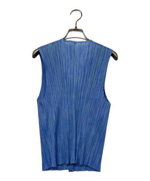 PLEATS PLEASE（プリーツプリーズ）PLEATS PLEASE (プリーツプリーズ) プリーツベスト ブルー サイズ:3の古着・服飾アイテム