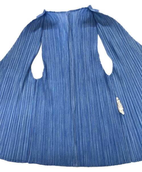 PLEATS PLEASE（プリーツプリーズ）PLEATS PLEASE (プリーツプリーズ) プリーツベスト ブルー サイズ:3の古着・服飾アイテム