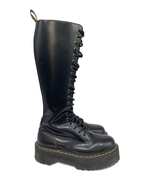 Dr.Martens（ドクターマーチン）Dr.Martens (ドクターマーチン) 20ホールロングブーツ ブラック サイズ:UK5の古着・服飾アイテム