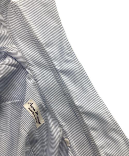 anna matuozzo（アンナマトッツォ）anna matuozzo (アンナマトッツォ) ストライプシャツ スカイブルー サイズ:39の古着・服飾アイテム