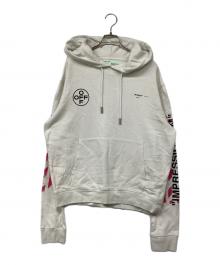 OFFWHITE（オフホワイト）の古着「DIAGSTENCIL SLIM HOODIE」｜ホワイト