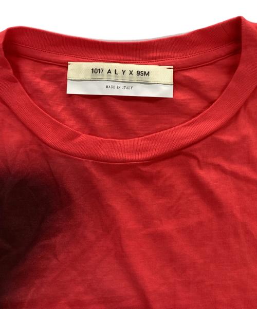 1017 ALYX 9SM（テンセブンティーン アリクス ナインエスエム）1017 ALYX 9SM (アリクス) ロングスリーブカットソー レッド サイズ:Lの古着・服飾アイテム