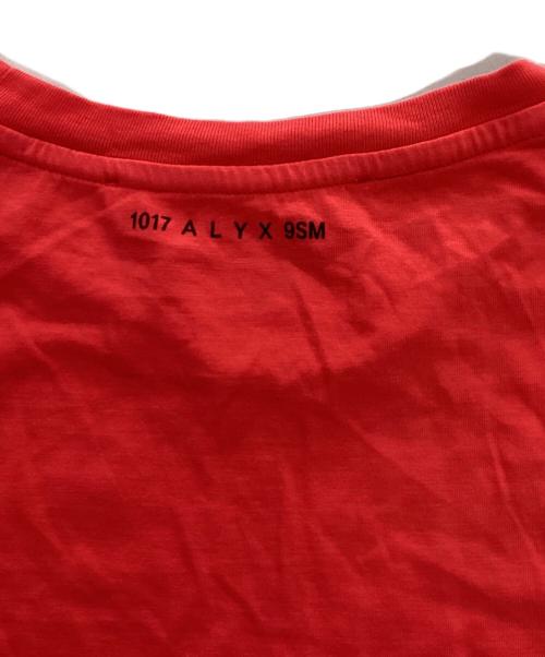 1017 ALYX 9SM（テンセブンティーン アリクス ナインエスエム）1017 ALYX 9SM (アリクス) ロングスリーブカットソー レッド サイズ:Lの古着・服飾アイテム