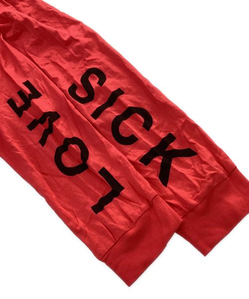 1017 ALYX 9SM（テンセブンティーン アリクス ナインエスエム）1017 ALYX 9SM (アリクス) ロングスリーブカットソー レッド サイズ:Lの古着・服飾アイテム