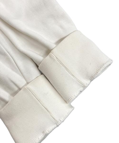 maison kitsune（メゾンキツネ）MAISON KITSUNE (メゾンキツネ) SWEAT SHIRT JE SUIS ALLE ラグランスプリントウェット ホワイト サイズ:Sの古着・服飾アイテム