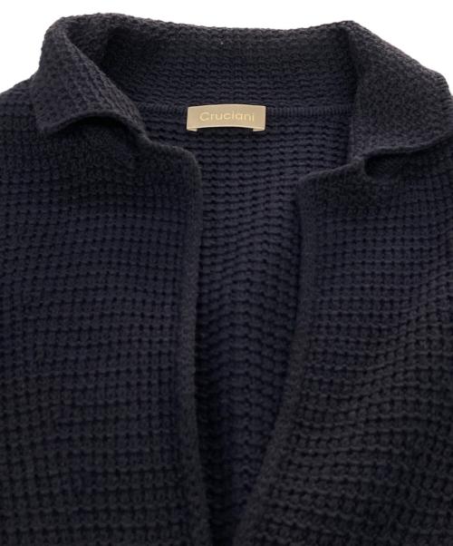 Cruciani（クルチアーニ）CRUCIANI (クルチアーニ) コットンニットジャケット ネイビー サイズ:46の古着・服飾アイテム