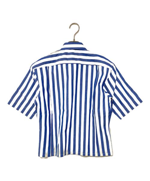 CELINE（セリーヌ）CELINE (セリーヌ) S/Sストライプシャツ ブルー サイズ:37の古着・服飾アイテム