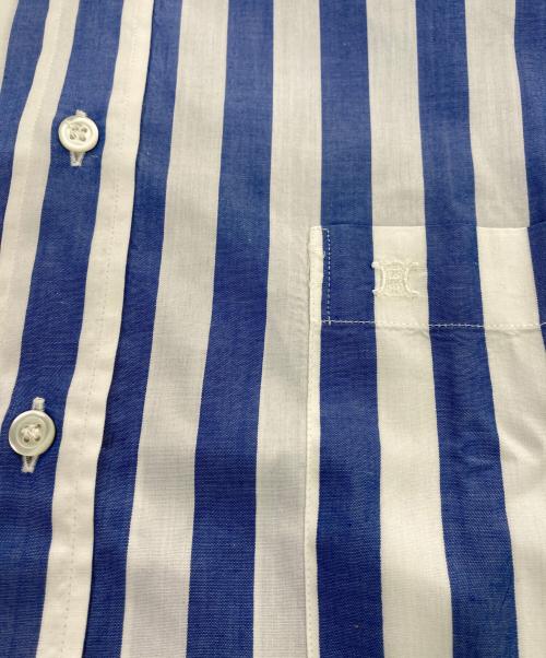 CELINE（セリーヌ）CELINE (セリーヌ) S/Sストライプシャツ ブルー サイズ:37の古着・服飾アイテム