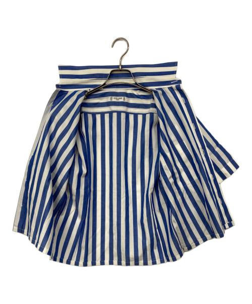 CELINE（セリーヌ）CELINE (セリーヌ) S/Sストライプシャツ ブルー サイズ:37の古着・服飾アイテム
