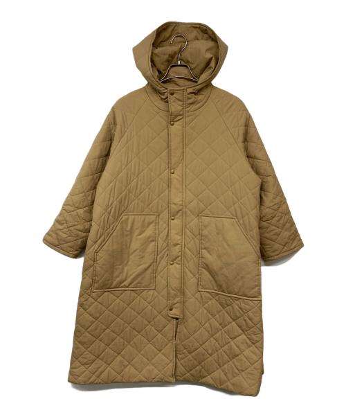 YORI（ヨリ）yori (ヨリ) 中綿フーデッドコート ベージュ サイズ:36の古着・服飾アイテム