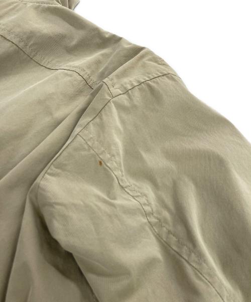 DRAWER（ドゥロワー）DRAWER (ドゥロワー) シルク混フーデッドコート ベージュ サイズ:36の古着・服飾アイテム