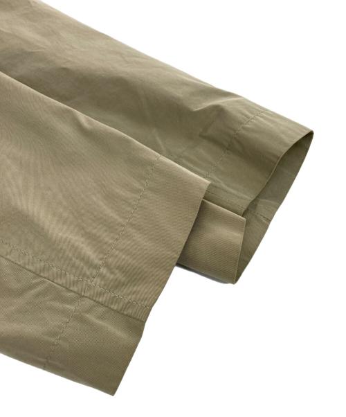 DRAWER（ドゥロワー）DRAWER (ドゥロワー) シルク混フーデッドコート ベージュ サイズ:36の古着・服飾アイテム