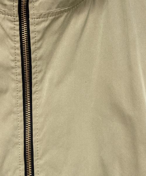 DRAWER（ドゥロワー）DRAWER (ドゥロワー) シルク混フーデッドコート ベージュ サイズ:36の古着・服飾アイテム