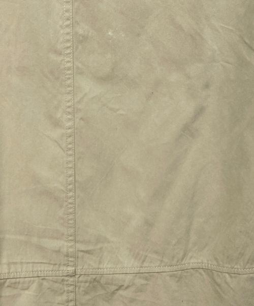 DRAWER（ドゥロワー）DRAWER (ドゥロワー) シルク混フーデッドコート ベージュ サイズ:36の古着・服飾アイテム