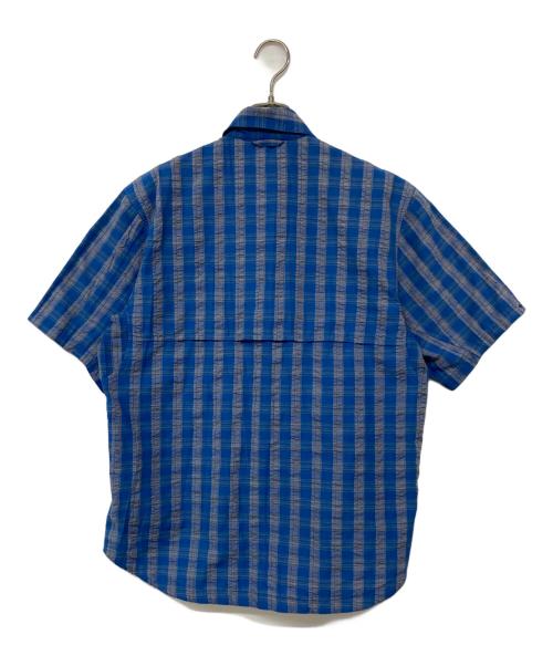 Columbia（コロンビア）Columbia (コロンビア) チェックシャツ ブルー×グレー サイズ:Sの古着・服飾アイテム