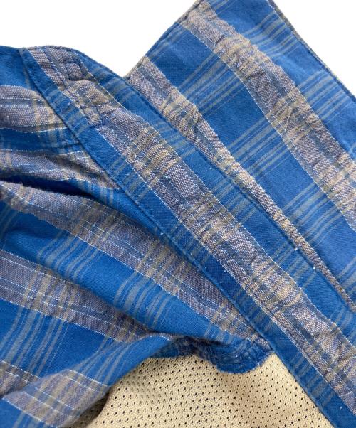 Columbia（コロンビア）Columbia (コロンビア) チェックシャツ ブルー×グレー サイズ:Sの古着・服飾アイテム