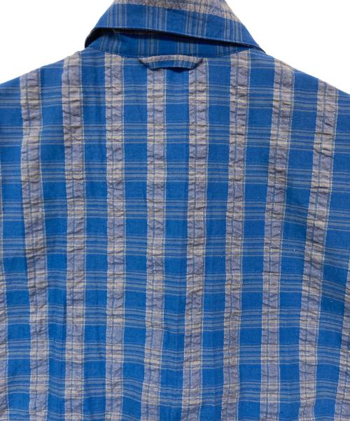 Columbia（コロンビア）Columbia (コロンビア) チェックシャツ ブルー×グレー サイズ:Sの古着・服飾アイテム