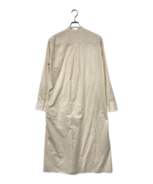 AURALEE（オーラリー）AURALEE (オーラリー) FINX SILK STRIPE LONG ONE-PIECE/フィンクスシルクストライプロングワンピース イエロー サイズ:1の古着・服飾アイテム