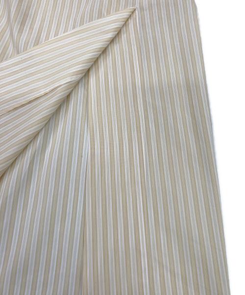 AURALEE（オーラリー）AURALEE (オーラリー) FINX SILK STRIPE LONG ONE-PIECE/フィンクスシルクストライプロングワンピース イエロー サイズ:1の古着・服飾アイテム