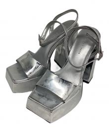 CHARLES & KEITH（チャールズアンドキース）の古着「プラットフォーム アンクルストラップサンダル」｜グレー