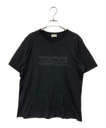 Saint Laurent Paris（サンローランパリ）の古着「ロゴプリントTシャツ」｜ブラック
