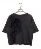 Ameriアメリ）の古着「FLOWER COSAGE TEE」｜ブラック