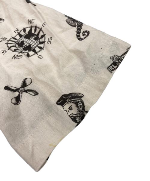 RRL（ダブルアールエル）RRL (ダブルアールエル) Nautical Print Camp Shirt ベージュ サイズ:Ｌの古着・服飾アイテム