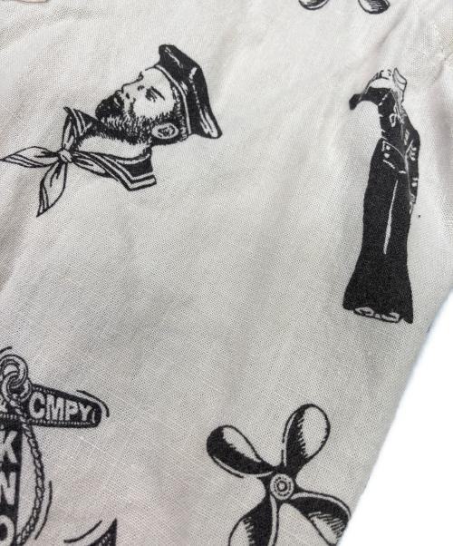 RRL（ダブルアールエル）RRL (ダブルアールエル) Nautical Print Camp Shirt ベージュ サイズ:Ｌの古着・服飾アイテム