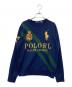POLO RALPH LAUREN（ポロ・ラルフローレン）の古着「ロゴクルーネックスウェット」｜ネイビー