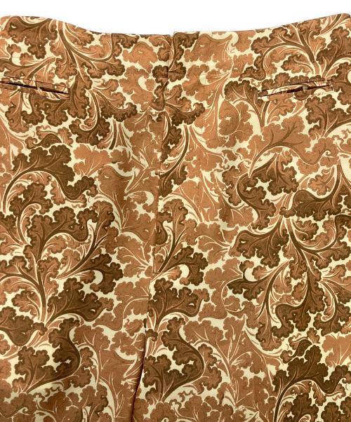 TELMA（テルマ）TELMA (テルマ) PRINTED W PT/プリントワイドパンツ ブラウン サイズ:36の古着・服飾アイテム