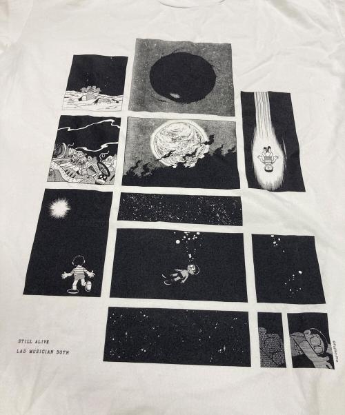 LAD MUSICIAN（ラッドミュージシャン）LAD MUSICIAN (ラッドミュージシャン) プリントTシャツ ホワイト サイズ:44の古着・服飾アイテム