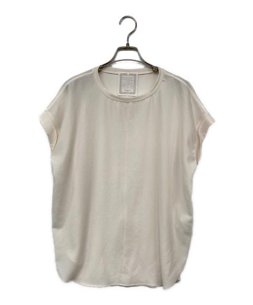 BEARDSLEY（ビアズリー）BEARDSLEY (ビアズリー) ストレッチジョーゼットブラウス ホワイト サイズ:Fの古着・服飾アイテム