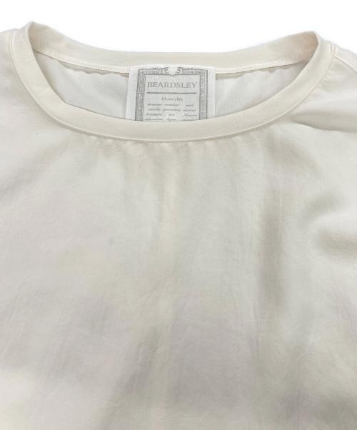 BEARDSLEY（ビアズリー）BEARDSLEY (ビアズリー) ストレッチジョーゼットブラウス ホワイト サイズ:Fの古着・服飾アイテム