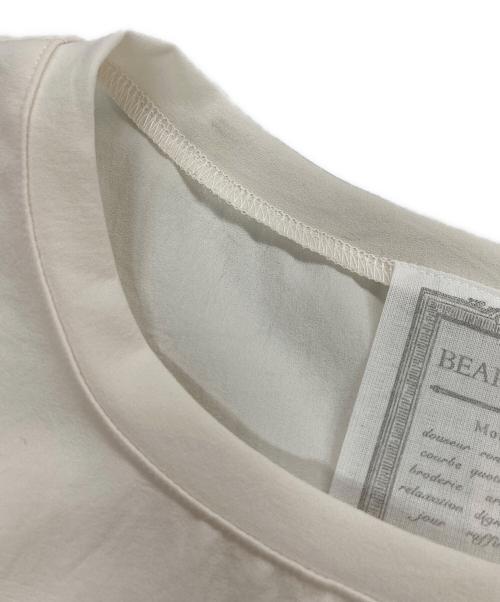 BEARDSLEY（ビアズリー）BEARDSLEY (ビアズリー) ストレッチジョーゼットブラウス ホワイト サイズ:Fの古着・服飾アイテム