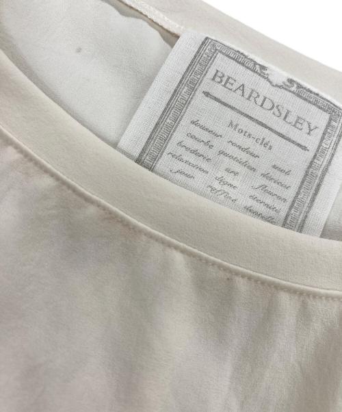 BEARDSLEY（ビアズリー）BEARDSLEY (ビアズリー) ストレッチジョーゼットブラウス ホワイト サイズ:Fの古着・服飾アイテム