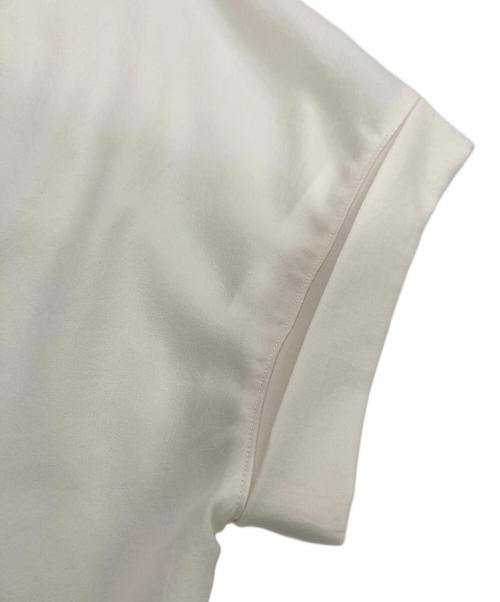 BEARDSLEY（ビアズリー）BEARDSLEY (ビアズリー) ストレッチジョーゼットブラウス ホワイト サイズ:Fの古着・服飾アイテム