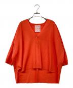 BEARDSLEYビアズリー）の古着「サラッとカーディガン」｜オレンジ