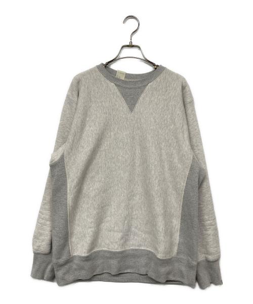 N.HOOLYWOOD（エヌ ハリウッド）N.HOOLYWOOD (エヌ ハリウッド) LOOPWHEELER (ループウィラー) リバースウィーブクルーネックスウェット グレー サイズ:SMALLの古着・服飾アイテム