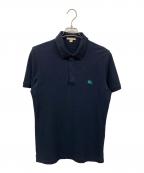 BURBERRY BRITバーバリーブリット）の古着「ホース刺繍ポロシャツ」｜ネイビー