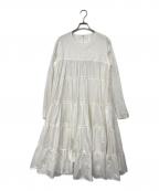 merletteマーレット）の古着「ティアードワンピース」｜ホワイト