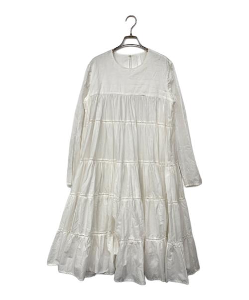 merlette（マーレット）merlette (マーレット) ティアードワンピース ホワイト サイズ:XSの古着・服飾アイテム