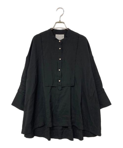 BEARDSLEY（ビアズリー）BEARDSLEY (ビアズリー) パールボタンシャツ ブラック サイズ:Fの古着・服飾アイテム