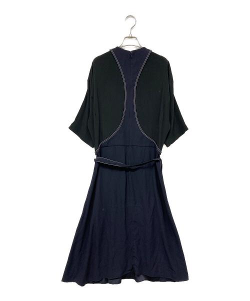 MARNI（マルニ）MARNI (マルニ) ブラウスワンピース ネイビー サイズ:42の古着・服飾アイテム