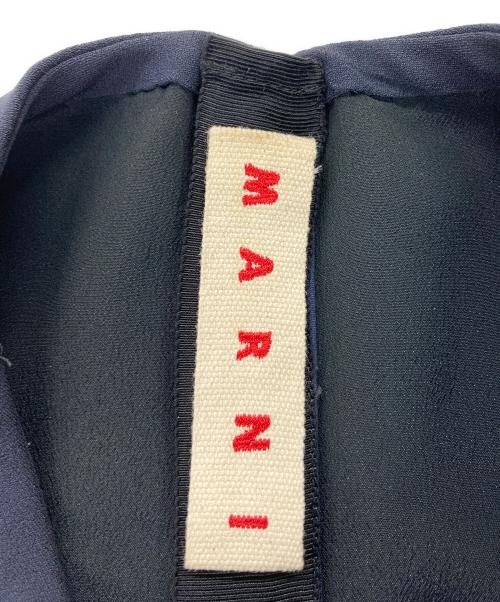 MARNI（マルニ）MARNI (マルニ) ブラウスワンピース ネイビー サイズ:42の古着・服飾アイテム