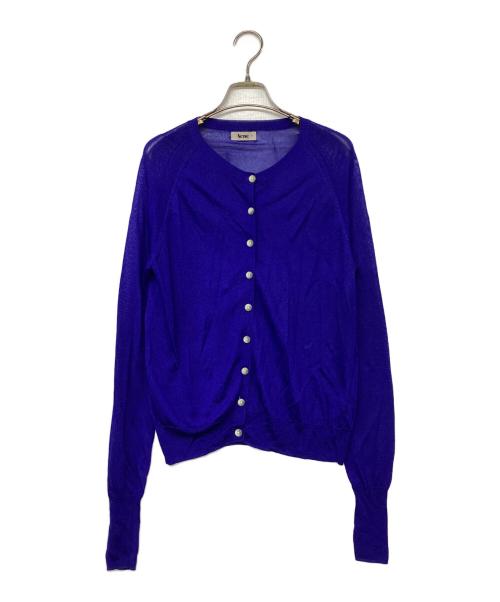 Acne（アクネ）Acne (アクネ) レーヨンカーディガン ブルー サイズ:XSの古着・服飾アイテム